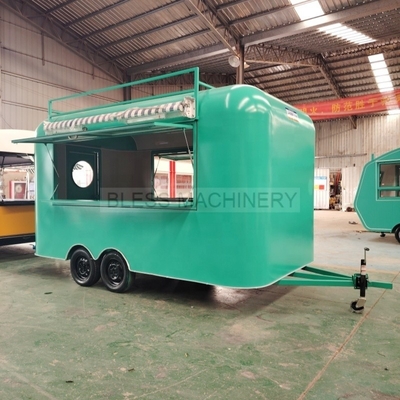 Gepersonaliseerde 3.8*1.6*2.35m mobiele foodtruck met volledige keuken en aangepaste conditie