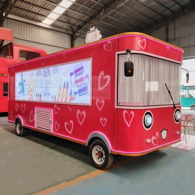 2500W-5000W mobiele voedingswarmer karretje/crepe food trailer Custom Design multifunctioneel