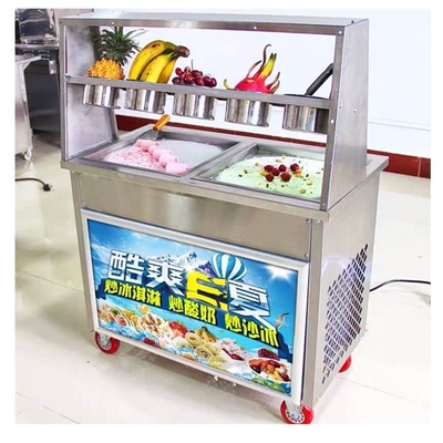 Leading 23 Years Ice Cream Rolls Cart met lage investering en melk grondstof