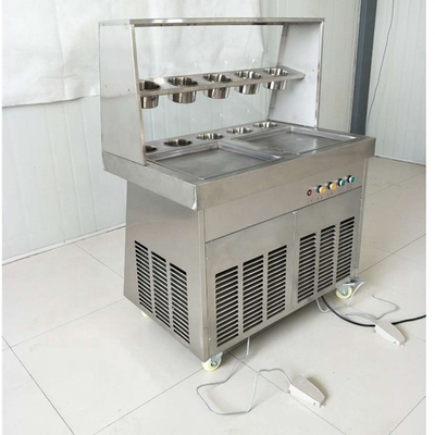 Leading 23 Years Ice Cream Rolls Cart met lage investering en melk grondstof