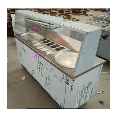Leading 23 Years Ice Cream Rolls Cart met lage investering en melk grondstof
