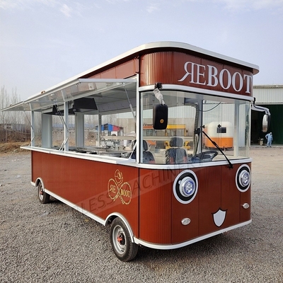 Volledige Keuken Mobiele Voedsel Truck Retail Food Trailer voor Pizza Burgers BBQ
