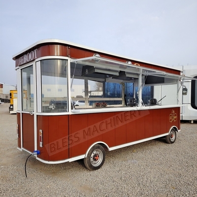 Volledige Keuken Mobiele Voedsel Truck Retail Food Trailer voor Pizza Burgers BBQ