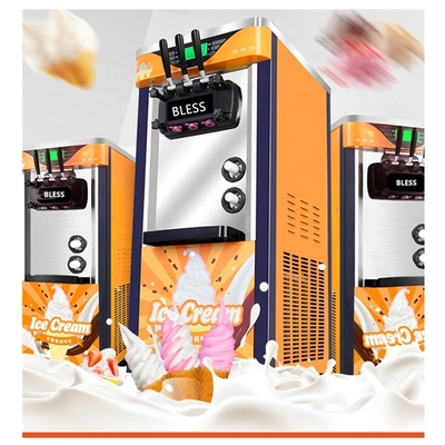Softy ijsmachine met pre-koeling houden vers systeem gemaakt van 304 roestvrij staal