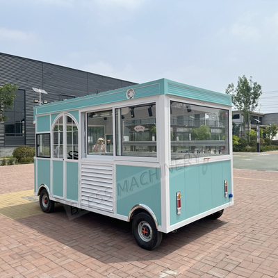 Fastfood-trailer mobiele voedselmandje volledig uitgerust roestvrij staal snack truck