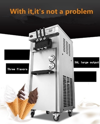 Soft Serve 3 Flavor ijsmachine met superprestaties 220V/50Hz