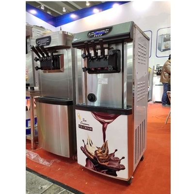 2022 Soft Serve 3 Flavor Vending Ice Cream Machine met superprestaties en automatische