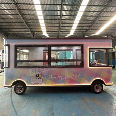 Elektrische wagen mobiele snack brood voedsel vrachtwagen voor wijnbouw en voedsel drank toepassingen