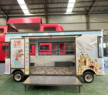 Elektrische wagen mobiele snack brood voedsel vrachtwagen voor wijnbouw en voedsel drank toepassingen