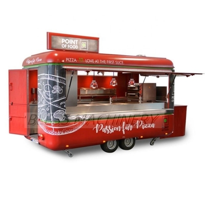 Lange levensduur Custom Airstream Mobile Kitchen Fast Food Truck Trailers met wielen