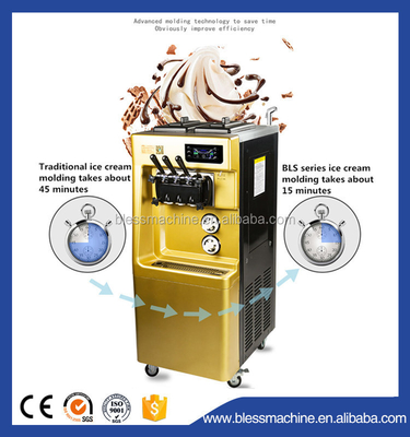 670x780x1330 mm zachte ijsmachine met een capaciteit van 120 kg