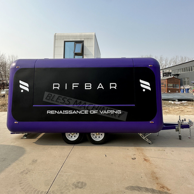 Vintage elektrische pizza drive mobiele food truck trailer volledig uitgerust voor fruit in de VS