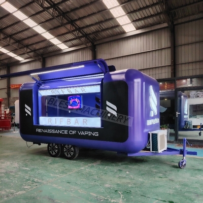 Vintage elektrische pizza drive mobiele food truck trailer volledig uitgerust voor fruit in de VS