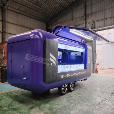 Vintage elektrische pizza drive mobiele food truck trailer volledig uitgerust voor fruit in de VS