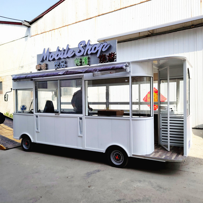 Kledingwinkels Mobiele keukentrailer Straat Mobiele voeding Warmer Cart/Crepe Food Trailer