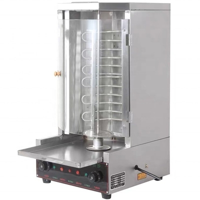 Elektrische en gas Shawarma Machine in Qatar voor het voldoen aan de eisen van de klant