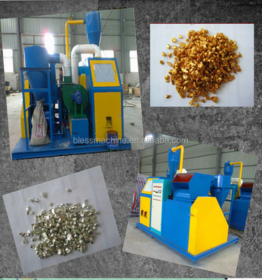 99.99% Recycling Ratio Low Budget Koperdraadbreker en Separator met levenslange technische service