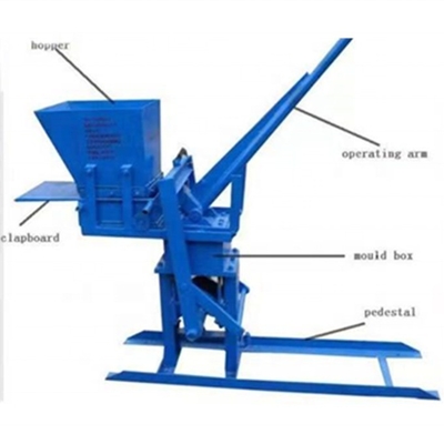 Compacte structuur Adobe bakstenenmachine met 1 of 2 stuks/vorm op de beurs van Canton 2023