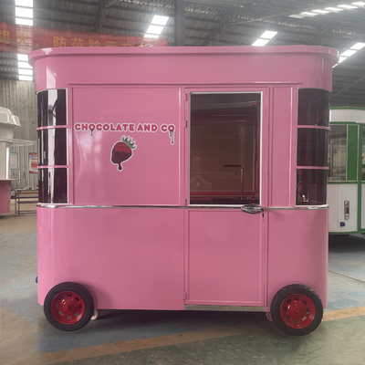 Mobiele koffie melk thee soja melk vers sap groenten fruit salade wagen met 1