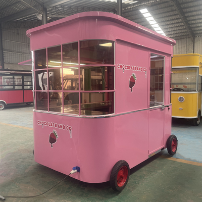 Mobiele koffie melk thee soja melk vers sap groenten fruit salade wagen met 1