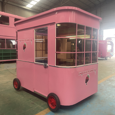Mobiele koffie melk thee soja melk vers sap groenten fruit salade wagen met 1