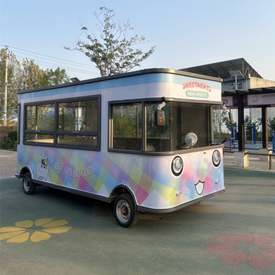 Outdoor Food Kiosk Cart met L420.00cm*W180.00cm*H230.00cm Afmetingen en CE-goedkeuring