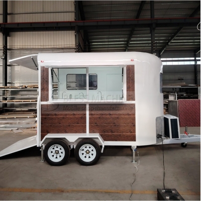 2024 Mobiele trailers van roestvrij staal voor horeca Bar Snack Fast Food Drink IJs