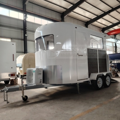 2024 Mobiele trailers van roestvrij staal voor horeca Bar Snack Fast Food Drink IJs