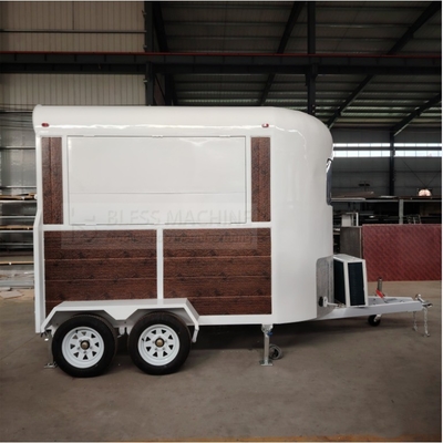 2024 Mobiele trailers van roestvrij staal voor horeca Bar Snack Fast Food Drink IJs