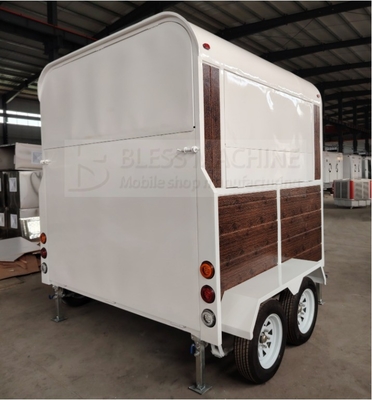 2024 Mobiele trailers van roestvrij staal voor horeca Bar Snack Fast Food Drink IJs