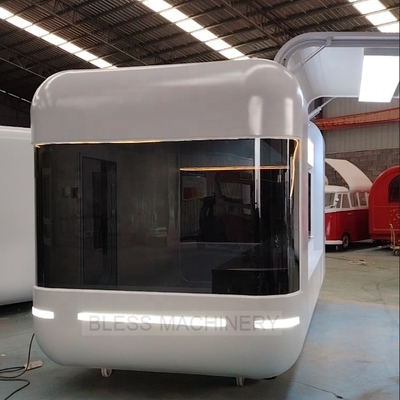 110V220V Mobiele voedseltrailers Maleisië Glasvezel voedseltrucks en concession trailer