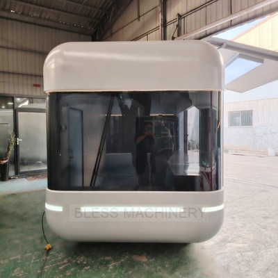 110V220V Mobiele voedseltrailers Maleisië Glasvezel voedseltrucks en concession trailer