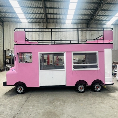 2022 Huishoudelijk ijsje broodje food trailer met zonnescherm en 85 km lange afstand