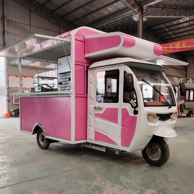 Video Technische Ondersteuning Multifunctionele Mobiele Elektrische Fast Food Snack Driewieler Pedicab