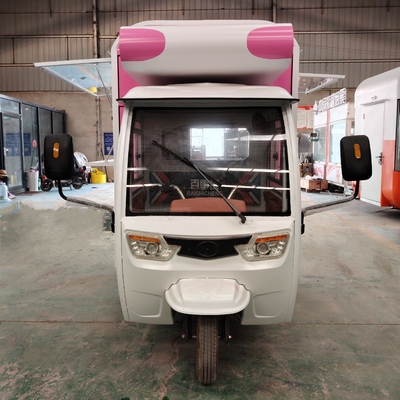 Video Technische Ondersteuning Multifunctionele Mobiele Elektrische Fast Food Snack Driewieler Pedicab
