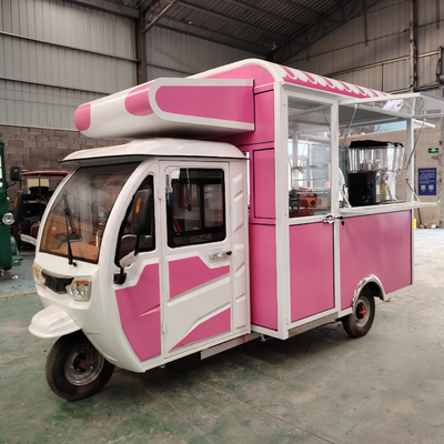 Video Technische Ondersteuning Multifunctionele Mobiele Elektrische Fast Food Snack Driewieler Pedicab