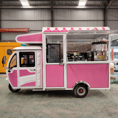 Video Technische Ondersteuning Multifunctionele Mobiele Elektrische Fast Food Snack Driewieler Pedicab