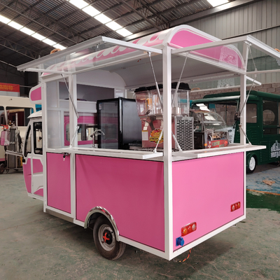 Video Technische Ondersteuning Multifunctionele Mobiele Elektrische Fast Food Snack Driewieler Pedicab