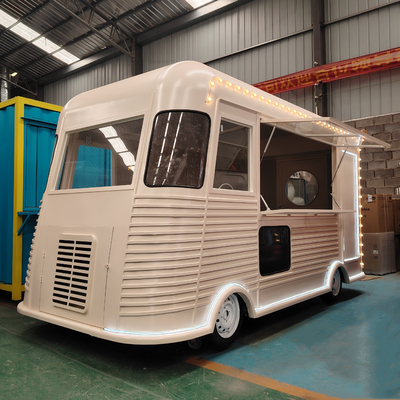 Multifunctionele elektrische mobiele bestelwagen voor snacks Drankjes en koffie 4 Road Wheels Outlet