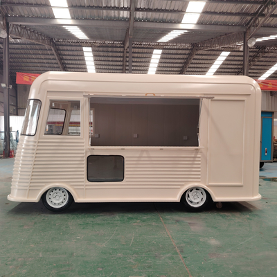 Multifunctionele elektrische mobiele bestelwagen voor snacks Drankjes en koffie 4 Road Wheels Outlet
