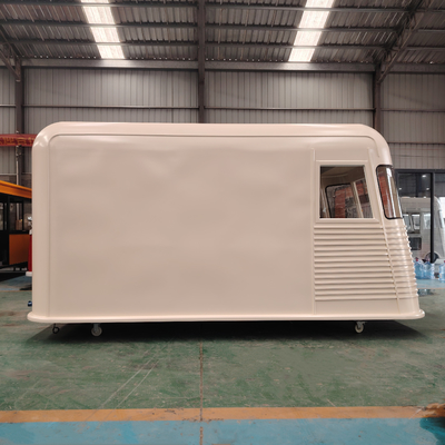 Multifunctionele elektrische mobiele bestelwagen voor snacks Drankjes en koffie 4 Road Wheels Outlet