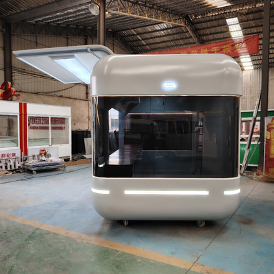 Gepersonaliseerde gegalvaniseerde staal mobiele voedsel snack trailer winkelmandje voor en retail