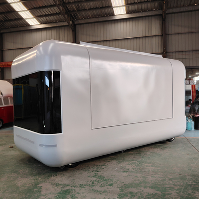 Gepersonaliseerde gegalvaniseerde staal mobiele voedsel snack trailer winkelmandje voor en retail