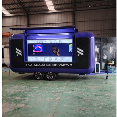 Direct verkopen mobiele catering food kiosk fast food trailer met roestvrij staal
