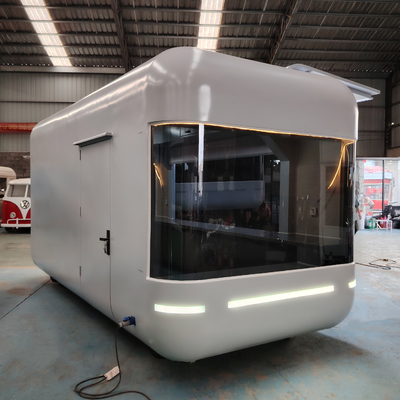 Gepersonaliseerde gegalvaniseerde staal mobiele voedsel snack trailer winkelmandje voor en retail