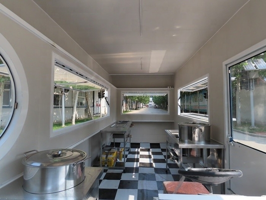 Direct verkopen mobiele catering food kiosk fast food trailer met roestvrij staal
