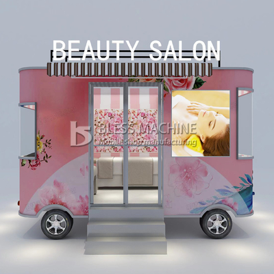 Mobiele salon in technologie met 4 wielen en afmetingen L420.00cm*W180.00cm*H230.00cm