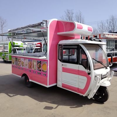 Multifunctionele mobiele elektrische fastfood snack driewielers met 40 km/uur functie
