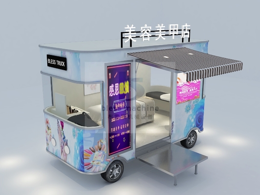 Groente-elektrische mobiele voedingswa/kiosk/truck/ijswa met ruim interieur