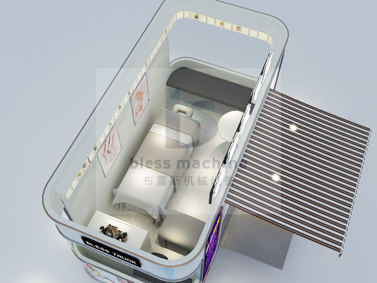Groente-elektrische mobiele voedingswa/kiosk/truck/ijswa met ruim interieur